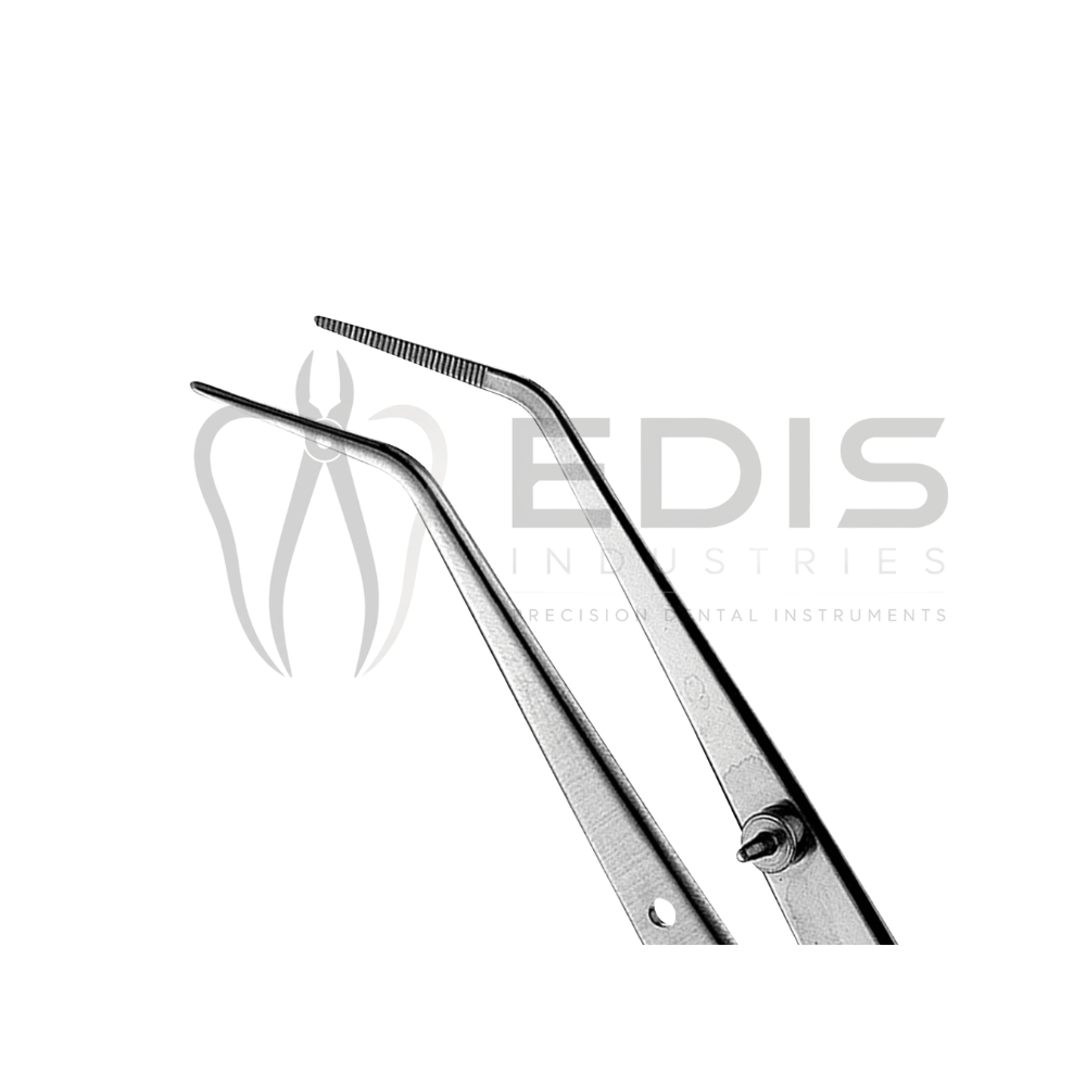 Edis Industries Dental Dressing Pliers Fig #17 Serrated Tips