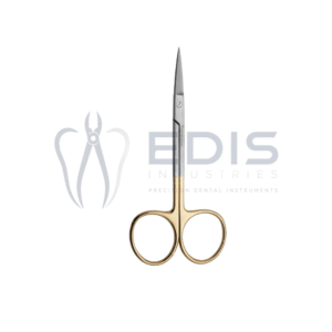Iris Surgical Scissors Straight 115mm TC Gold