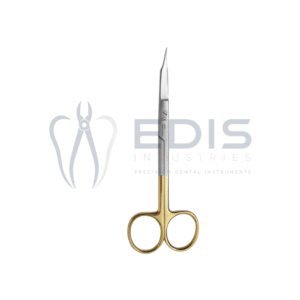 Goldman Fox Surgical Scissors Curved 130mm TC Gold